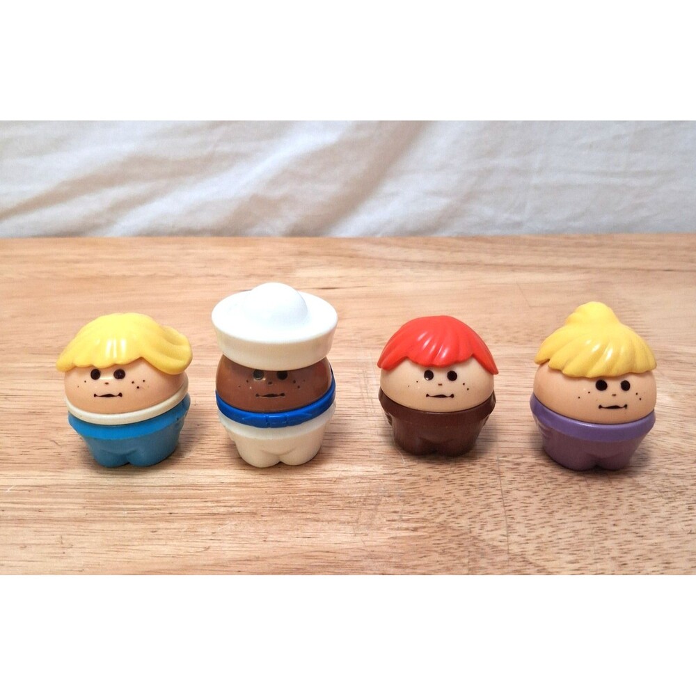 Vntg Little Tikes Toddle Tots Chunky People Figure Lot Boy Girl Blonde Red Hair